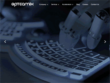 Tablet Screenshot of opteamix.com